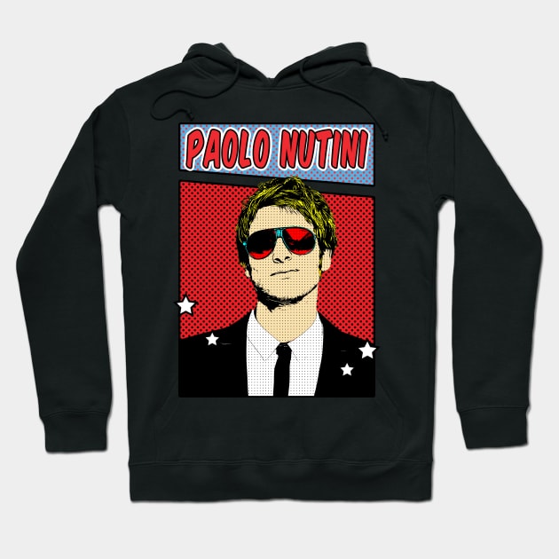 Paolo Nutini Pop Art Comic Style Hoodie by Flasher